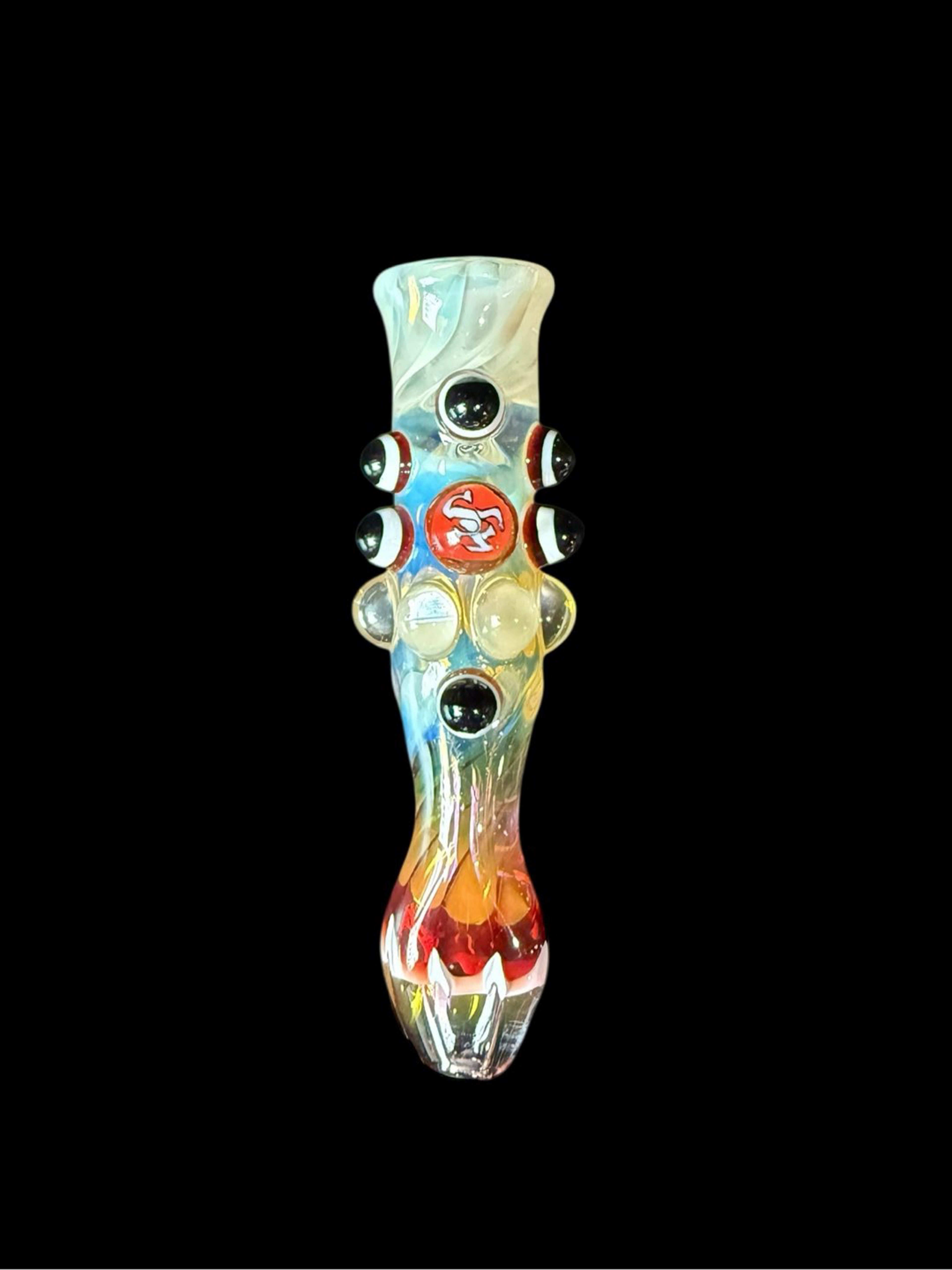 3.5” San Francisco 49ers NFL Fumed Chillum image 0