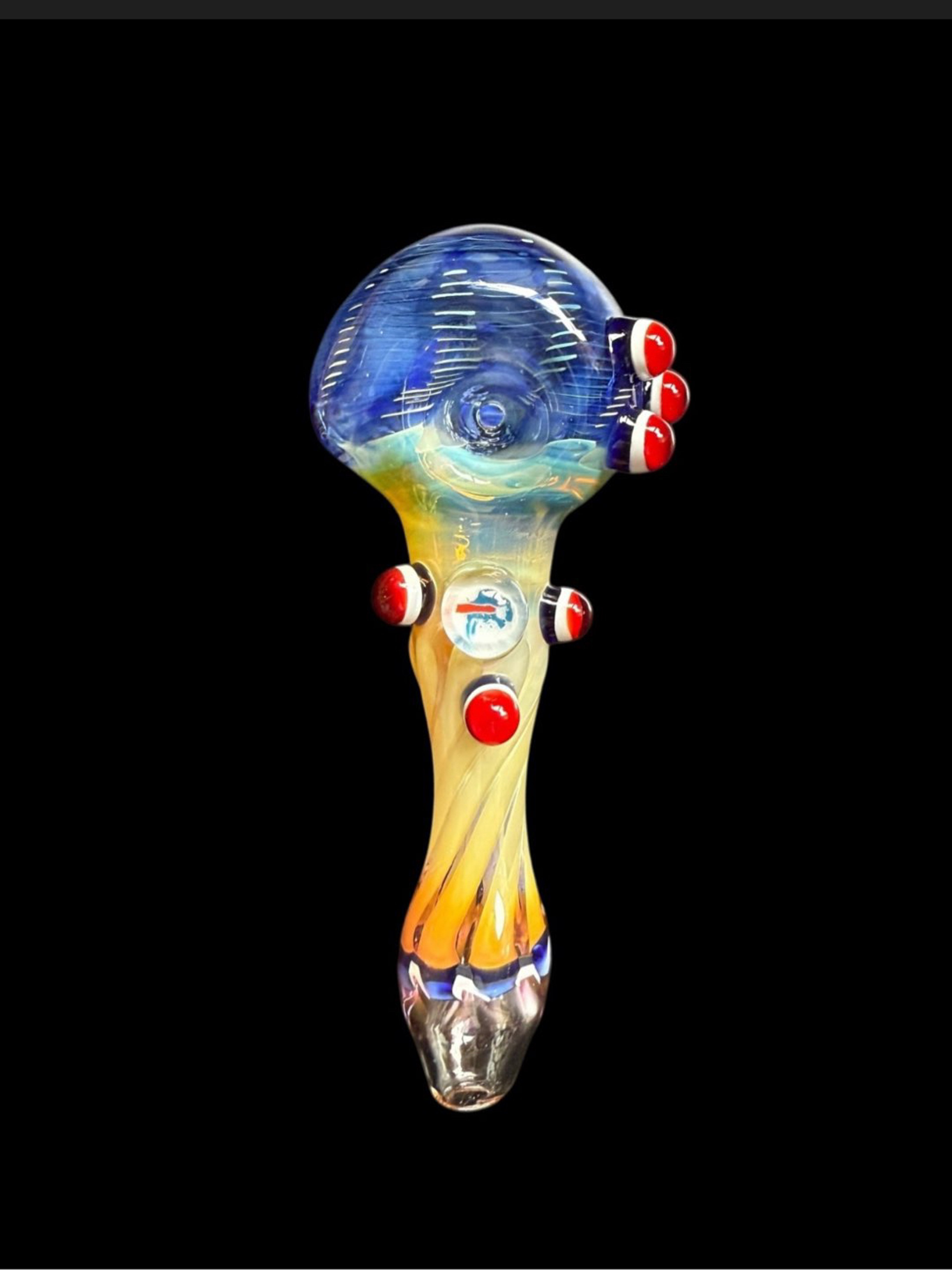 4.5” NFL Buffalo Bills Fumed Handpipe image 0