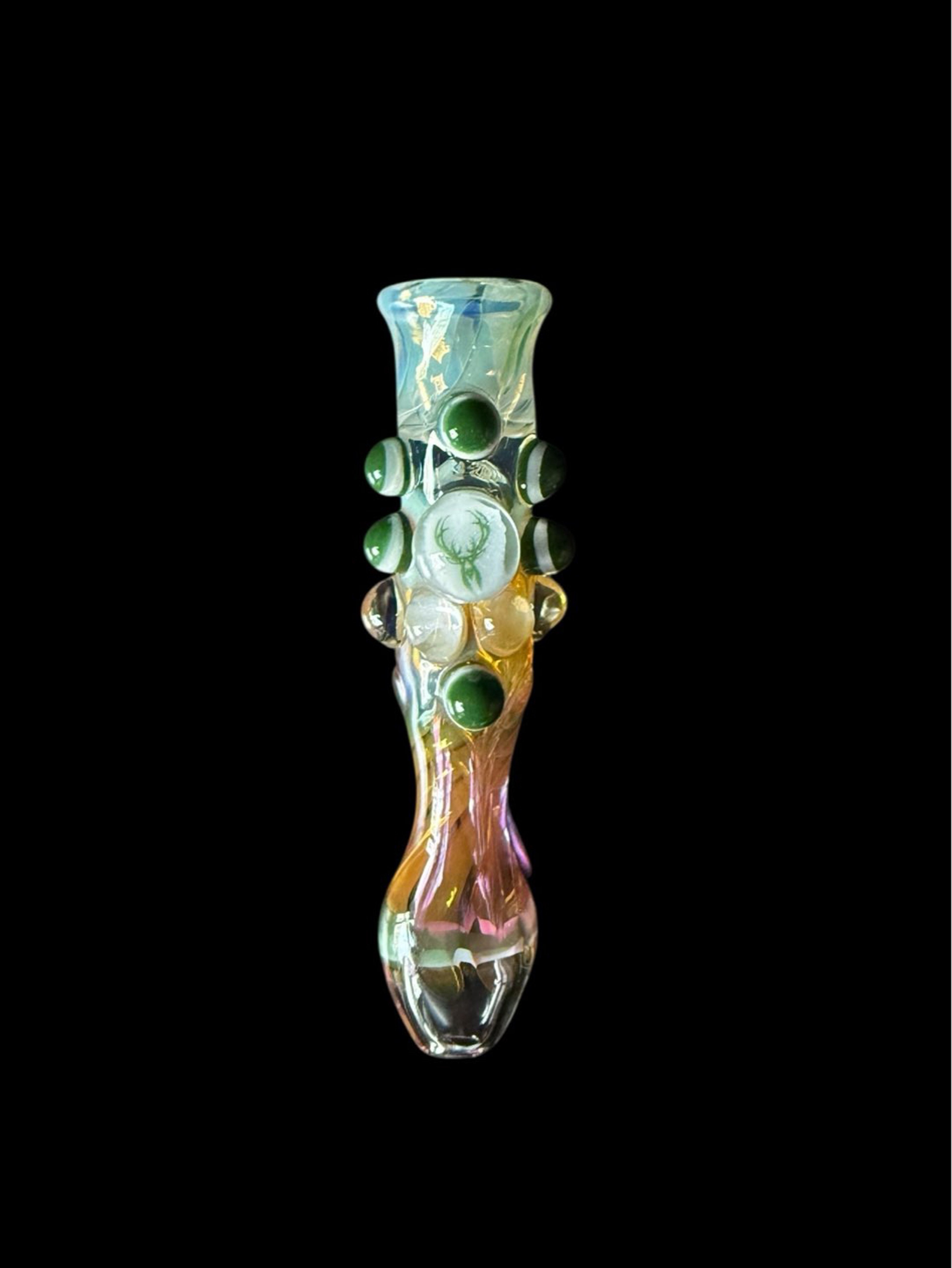 3.5” Milwaukee Bucks basketball Fumed Chillum image 0