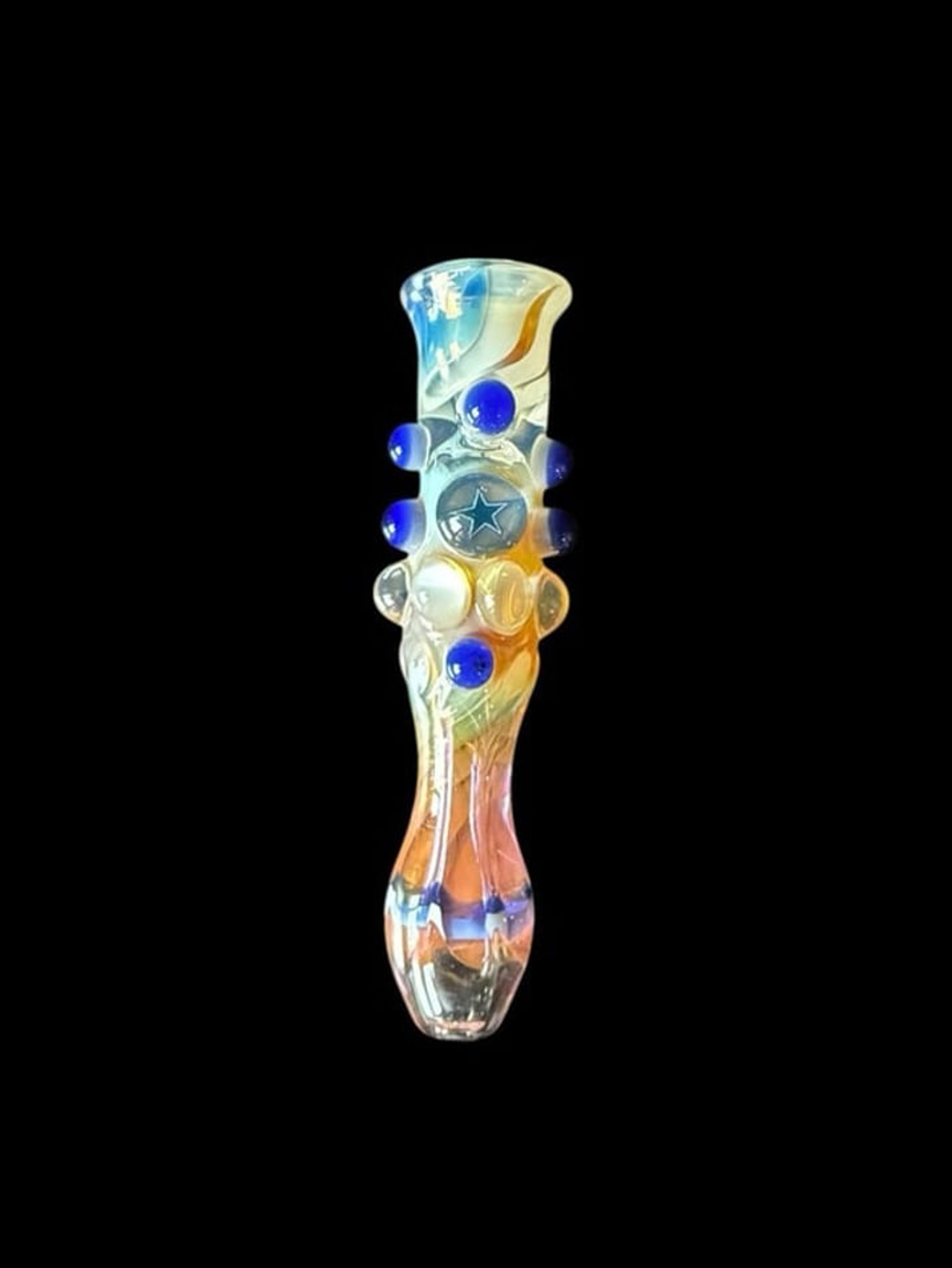 3.5” Cowboys NFL Fumed Chillum image 0