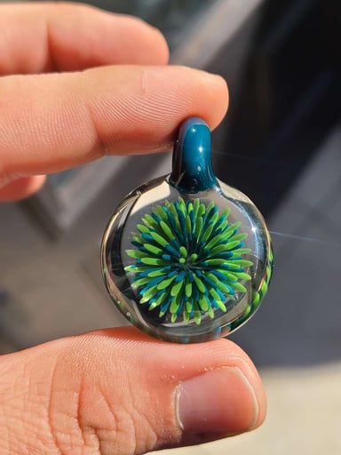 Preview pic of Green/Blue Implosion Pendant