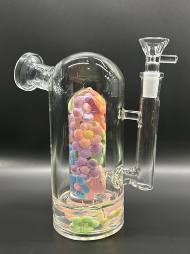 Preview pic of 7” Flower Water Bong w/ 14mm Flower Slide