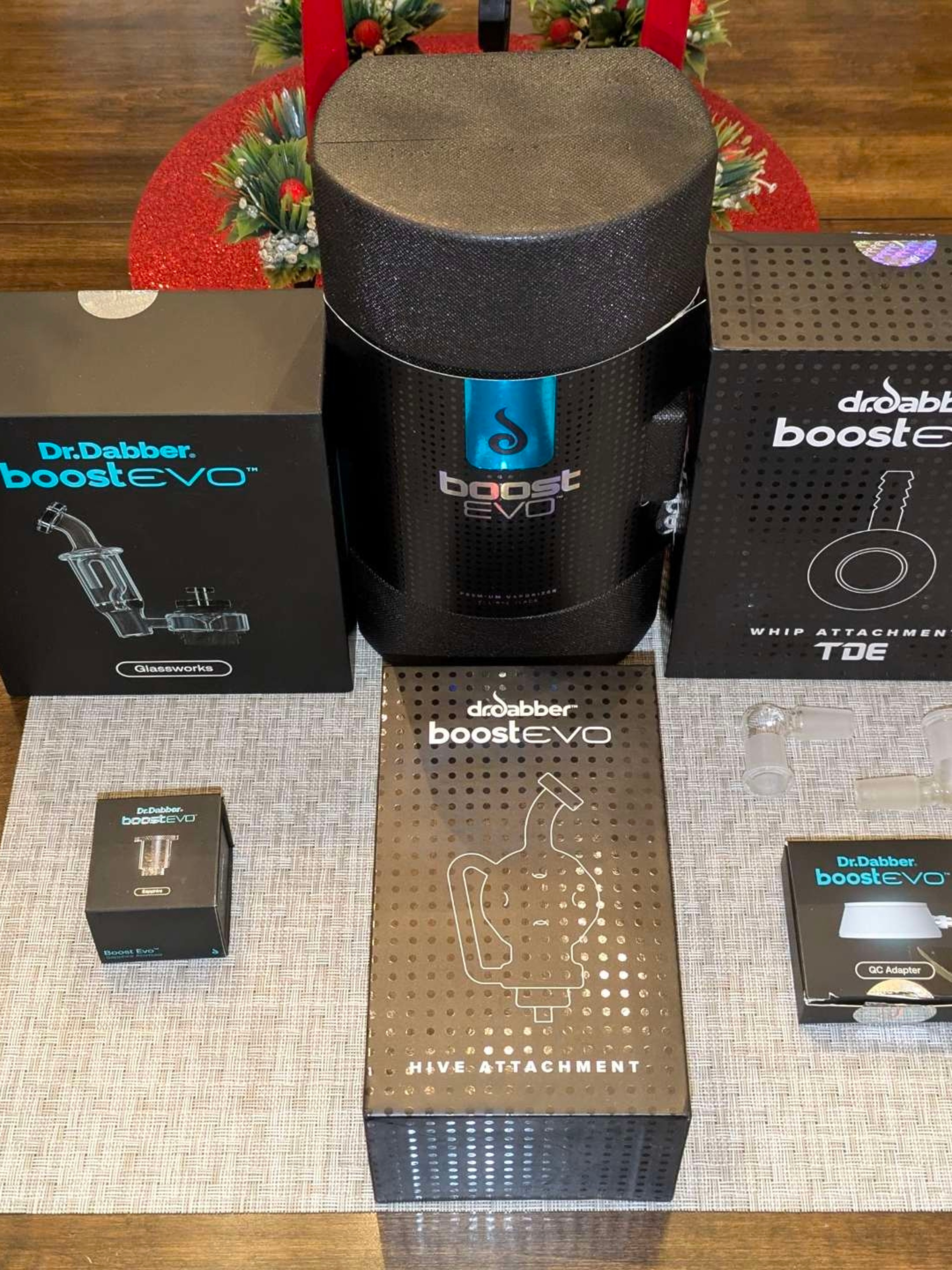 Preview pic of Dr. Dabber Boost Evo BUNDLE (Sapphire, Extra Glass, Extra QC Adapter) - OBO