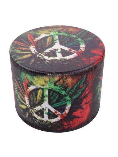 Preview pic of SPLASH ARTWORK HERBAL LEAF 4-PIECE GRINDER