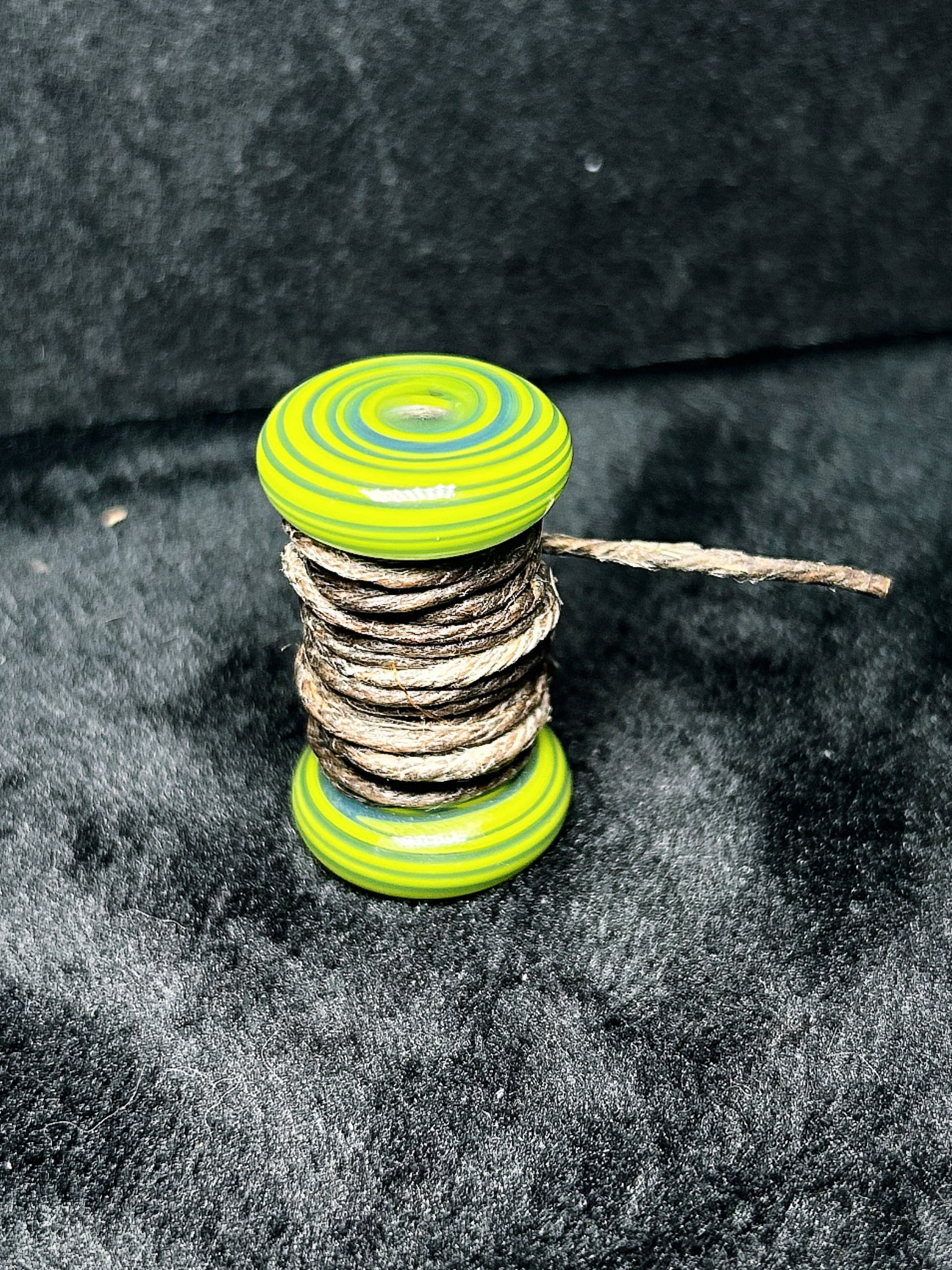 Preview pic of MarvinsGlass Hemp Wick Holder!🛸💙🧀