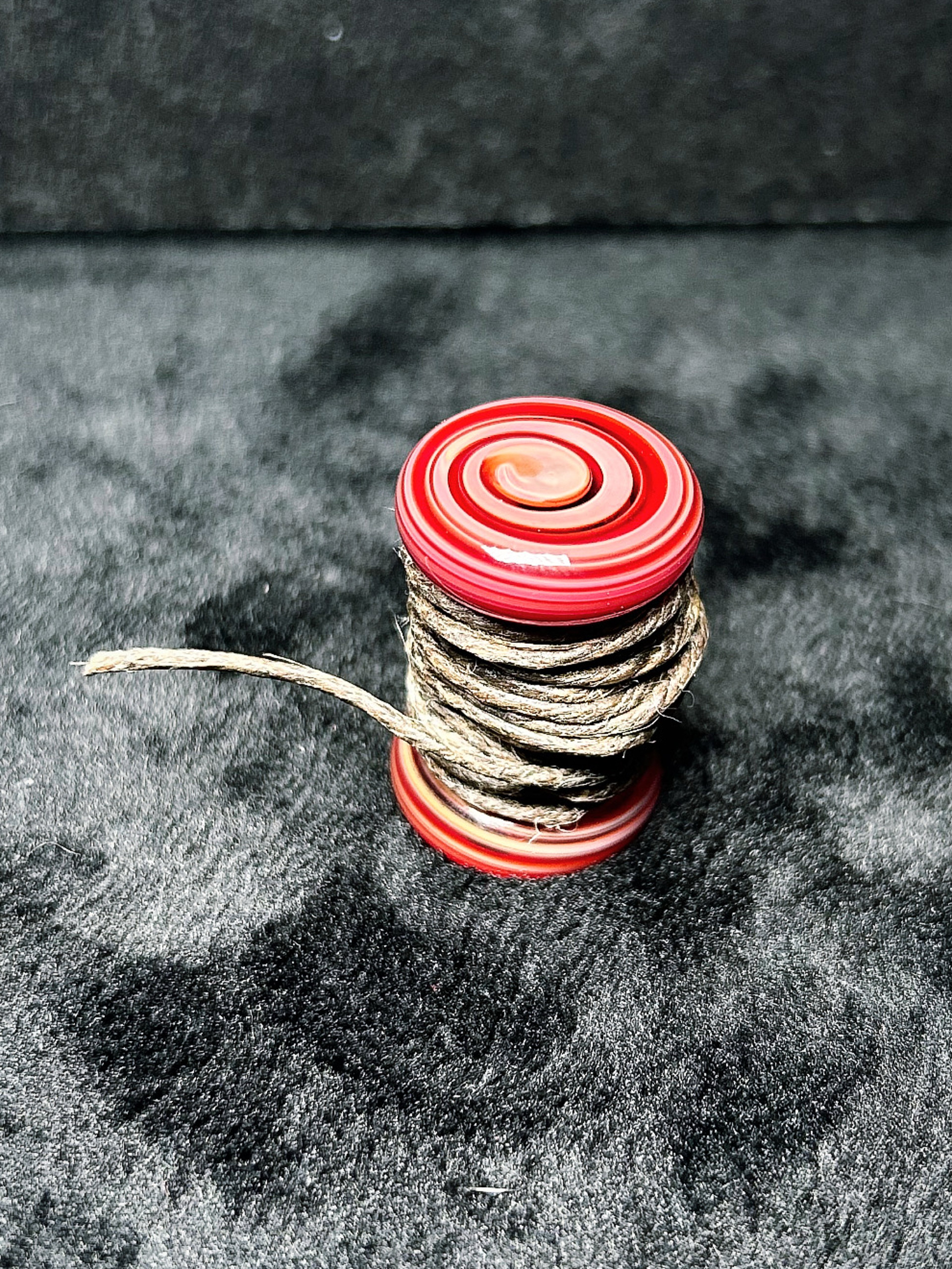 Preview pic of MarvinsGlass Hemp Wick Holder! ❤️