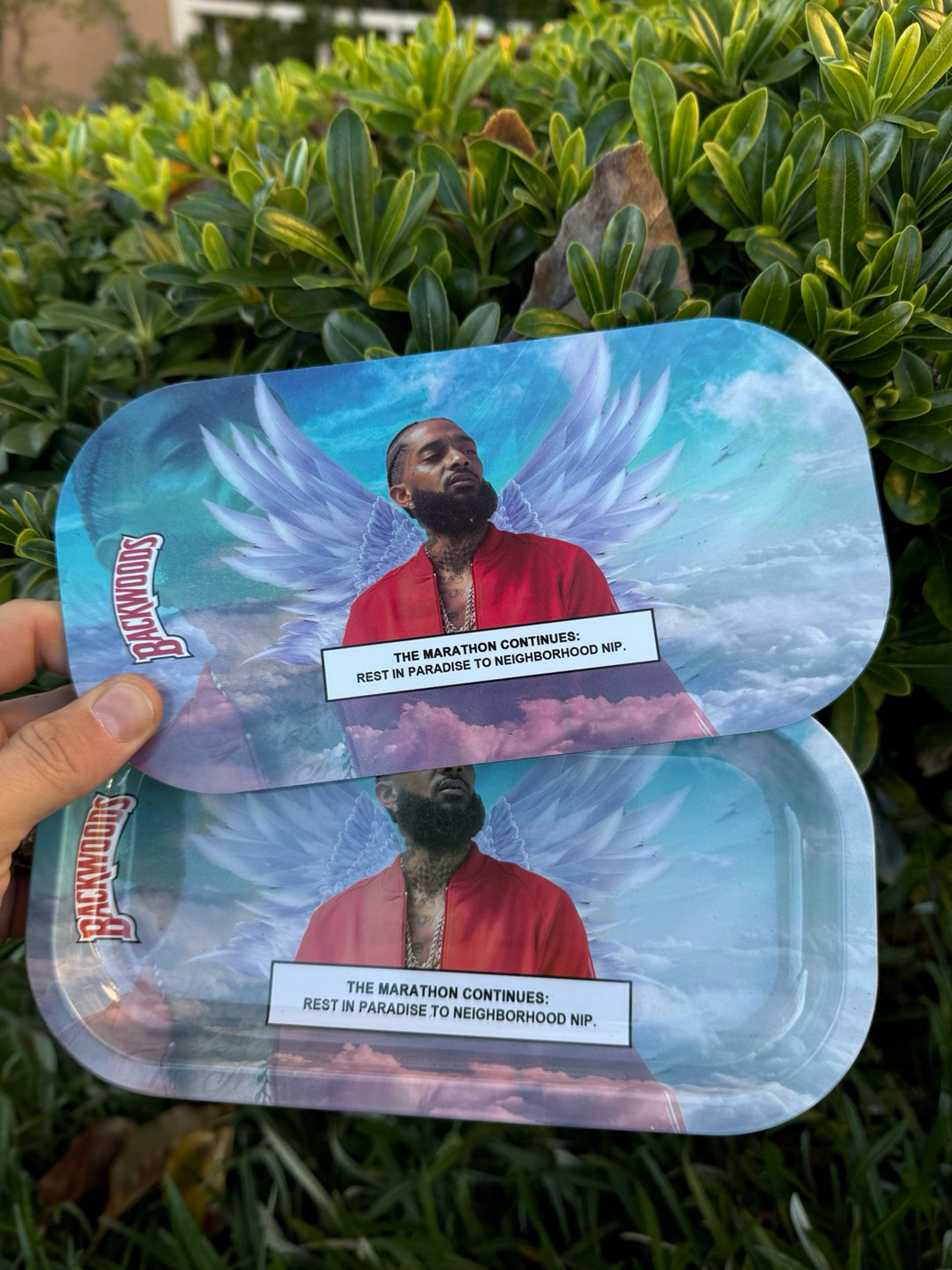 Nipsey Angel Magnetic Lid Rolling Tray image 0