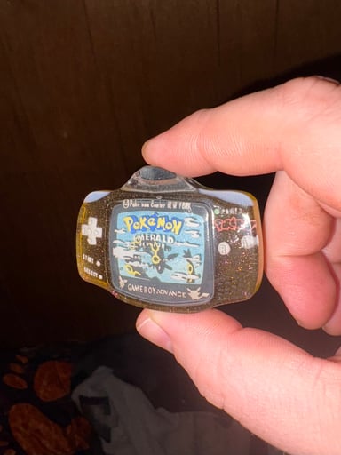 Preview pic of Darkevitrum Pokemon Emerald Gameboy Advance Pendant!!