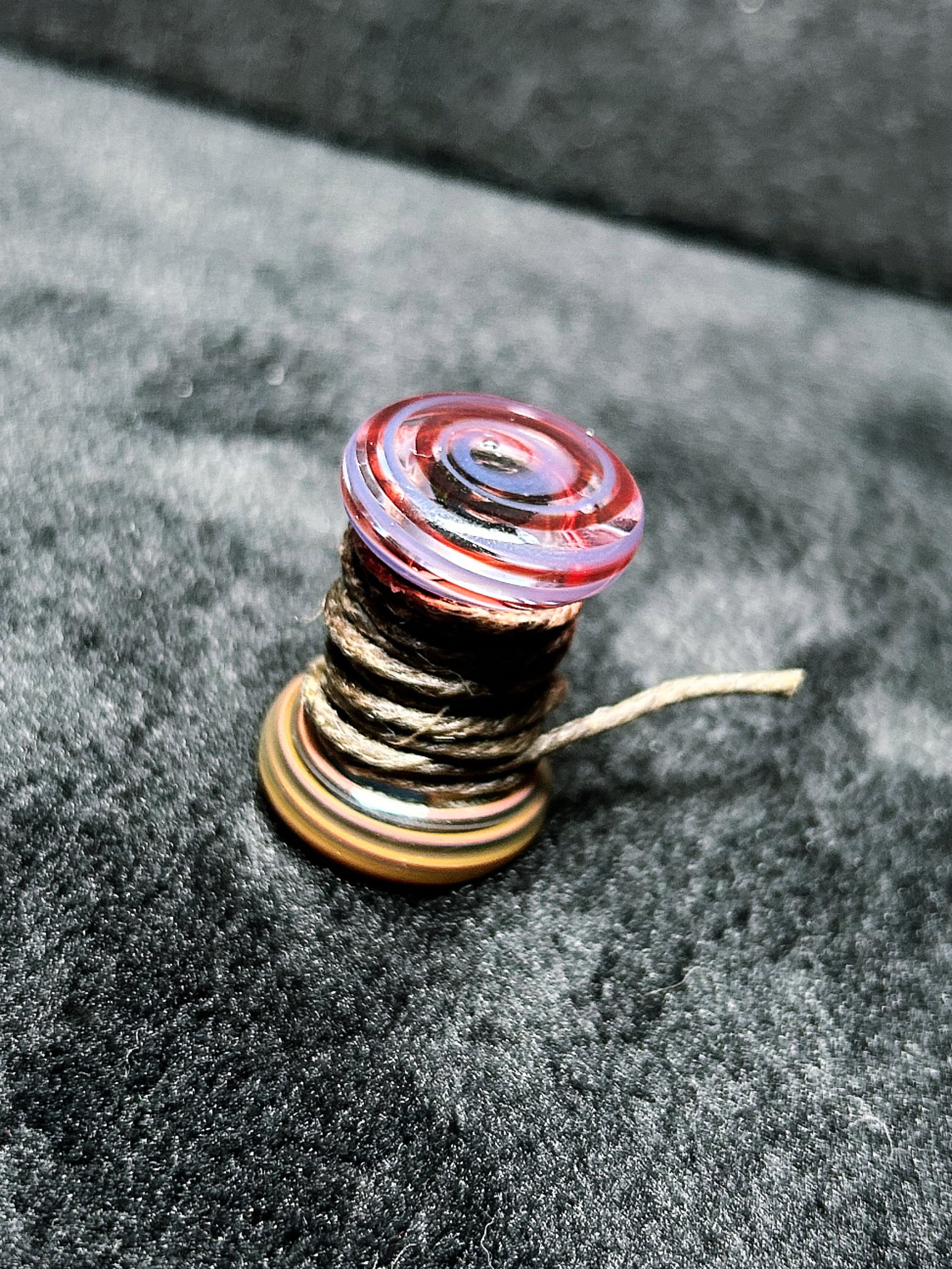 Preview pic of MarvinsGlass Hemp Wick Holder ✝️