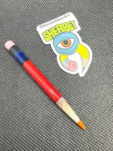 Preview pic of Cherry red shorty pencil