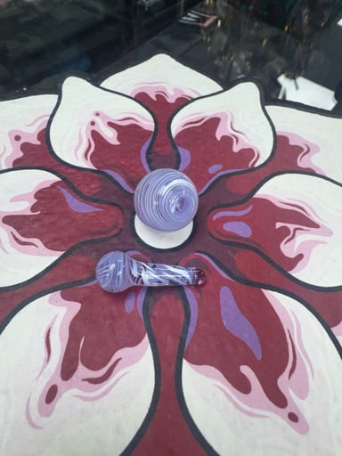 Preview pic of Tiki quartz slurper set purple