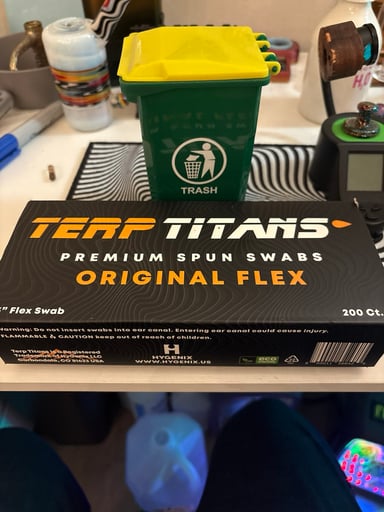 Preview pic of Mini curbside trash can and Terp Titans