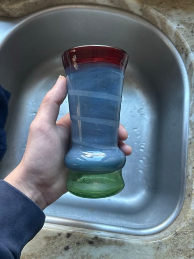 Preview pic of Tri color drinking glass