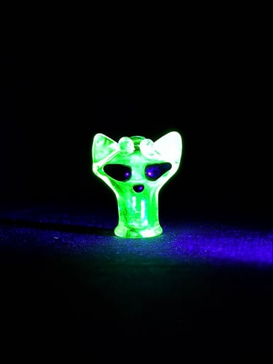 Preview pic of ALIEN KITTY - PIVOT TIP - @ cicikittyglass