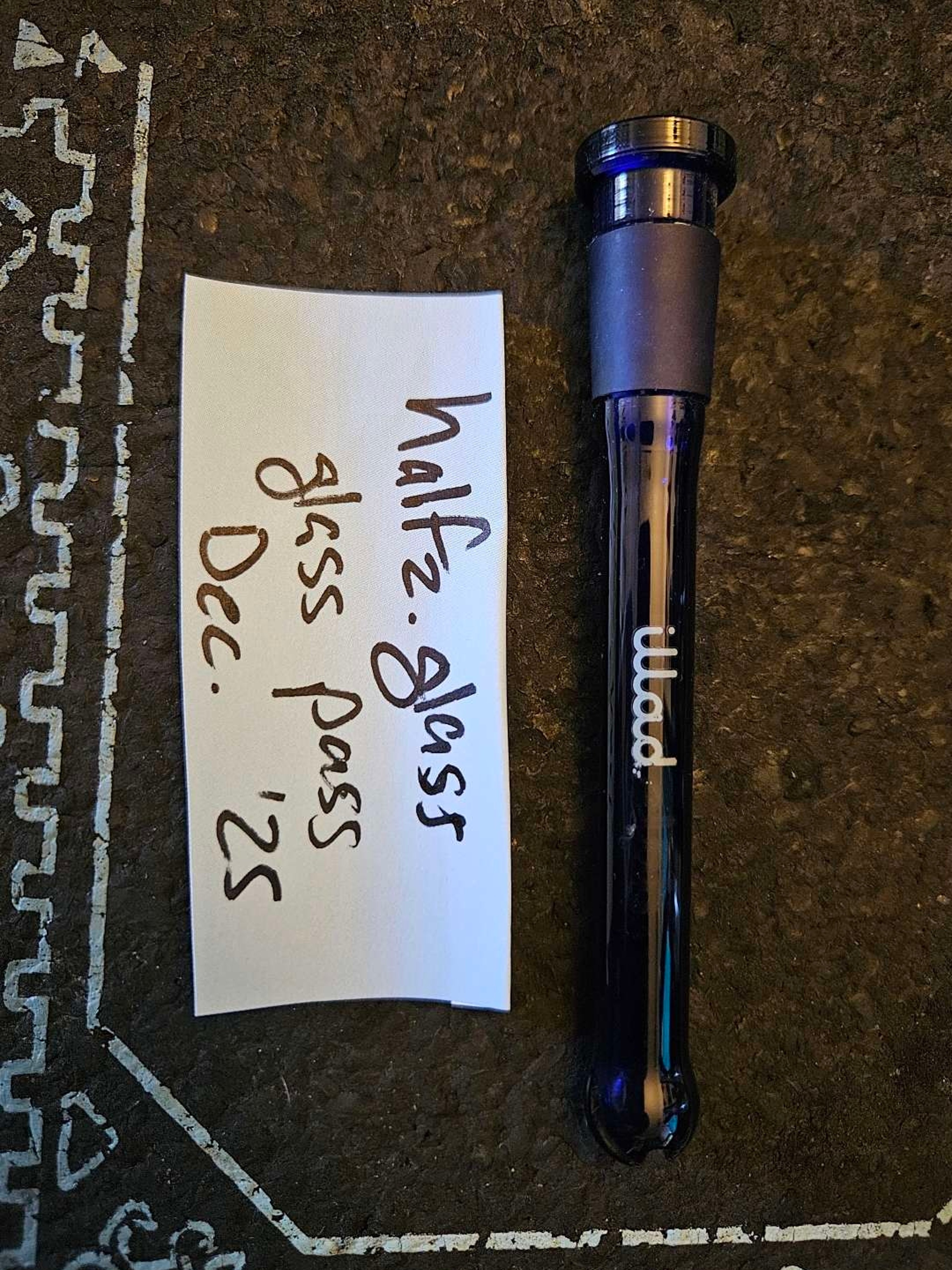 Preview pic of Illadelph 14/18mm blue mini downstem - blemished logo