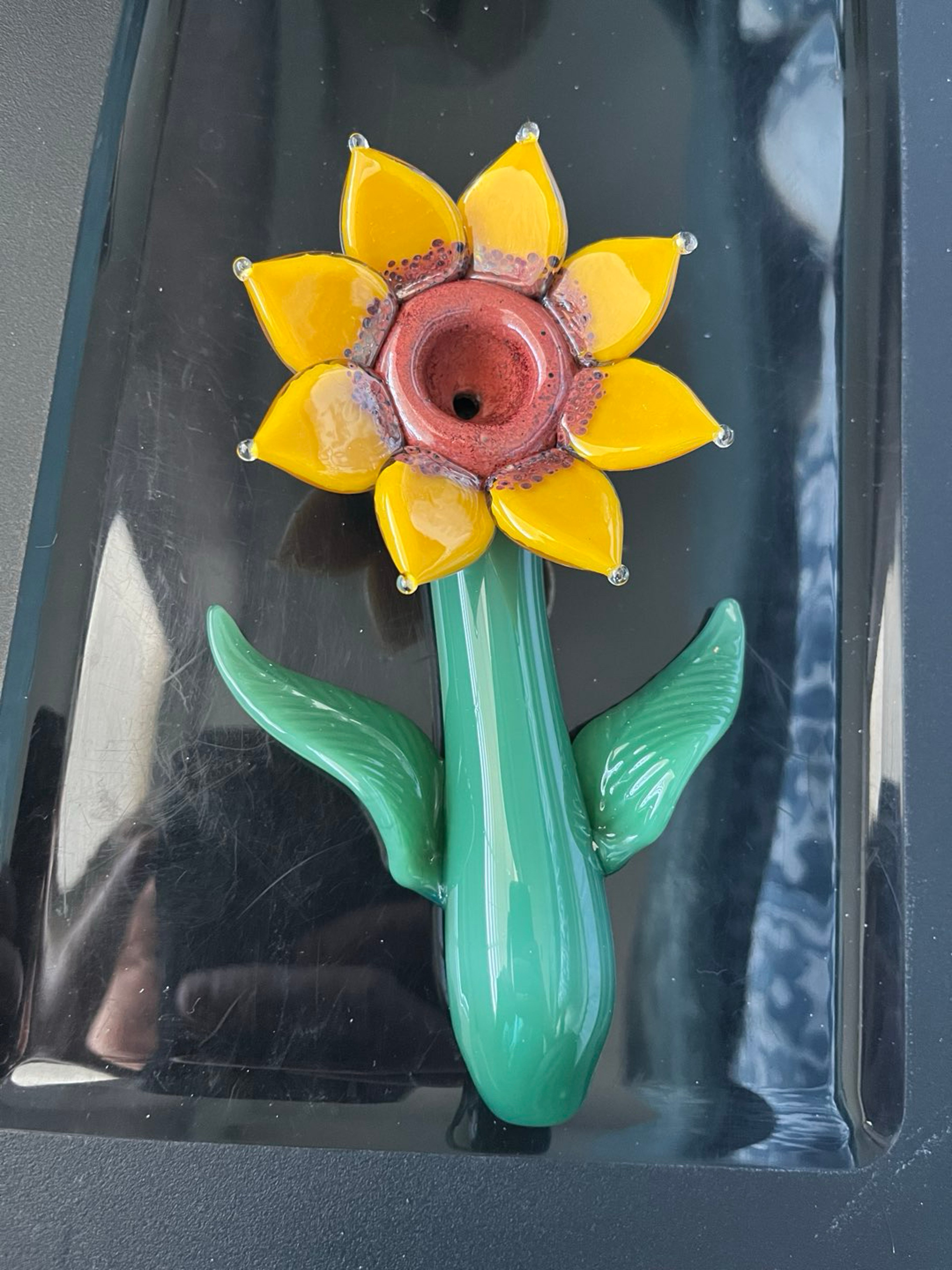 Sunflower Sherlock Pipe (Empire Glassworks) image 0