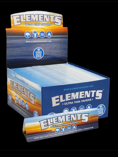 Preview pic of CASE (50 Packs) Element KING SIZE SLIM Ultra Thin Papers