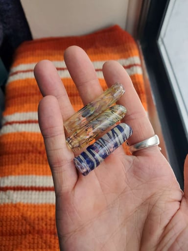 Preview pic of 3X long fumed beads