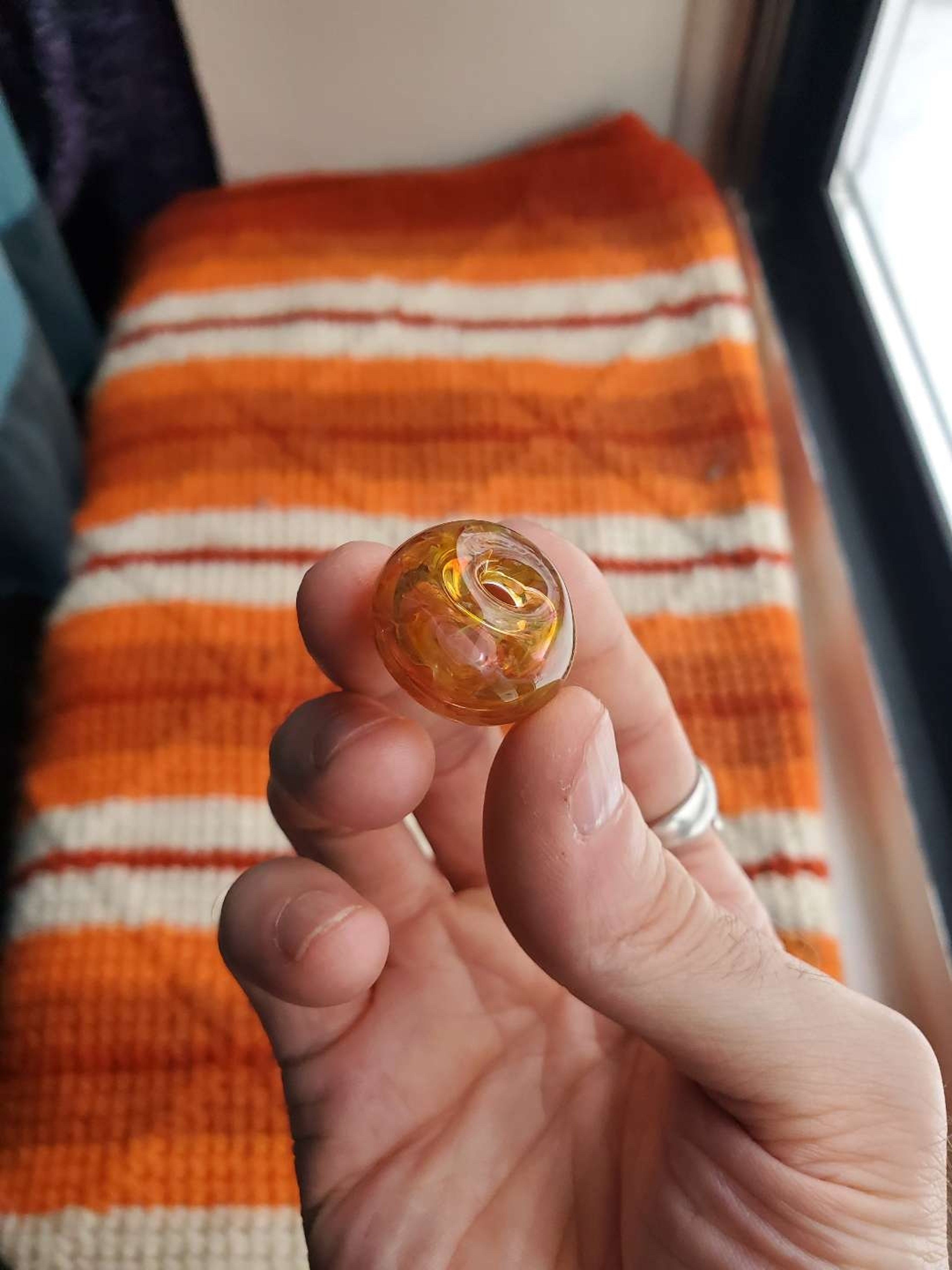 Heavy goldfume bead image 0