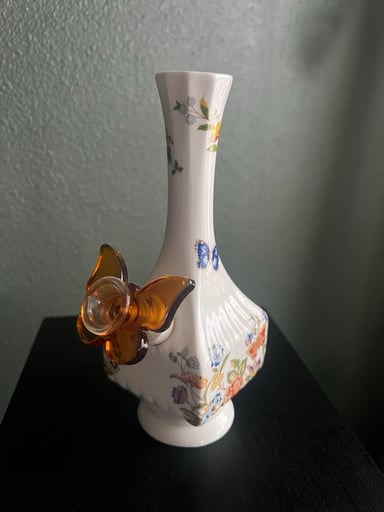 Preview pic of Upcycled Aynsley Garden Cottage vase