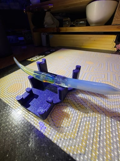 Preview pic of ✨Light Blue Stardust; Neo Opal & Ghost imbuned Katana Dab Tool ⚔️