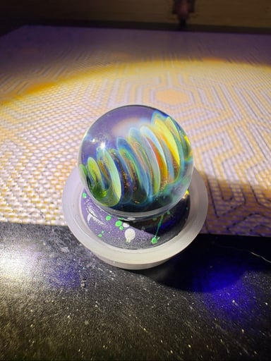 Preview pic of 🌌🌪️💫 Fumed Tornado Vortex Slurper Marble 💫🌪️🌌