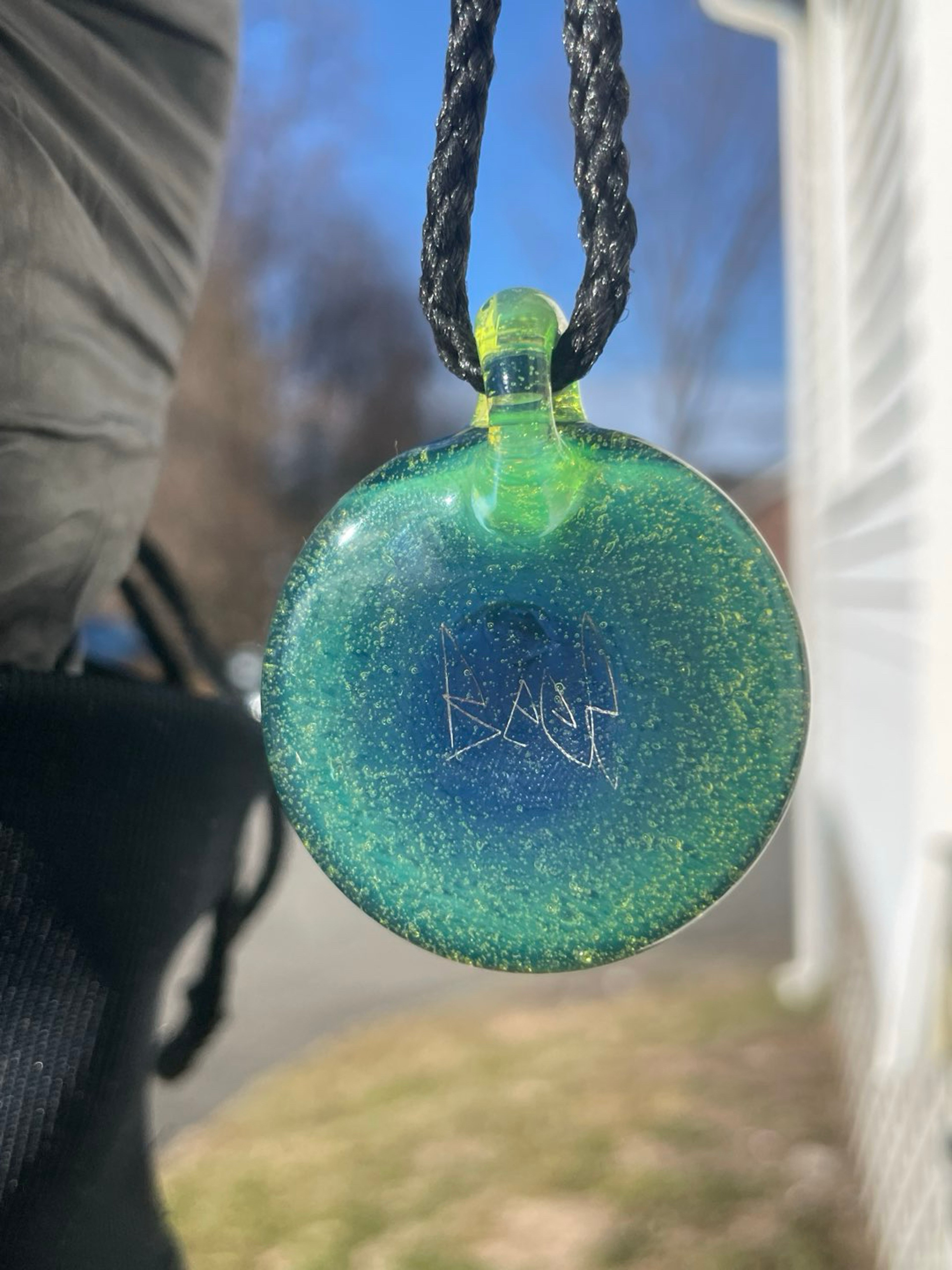 Beer glass pendant slime-0193 image 0