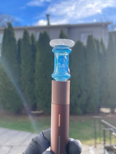 Preview pic of Blue soldier art puffco pivot top light blue-0185