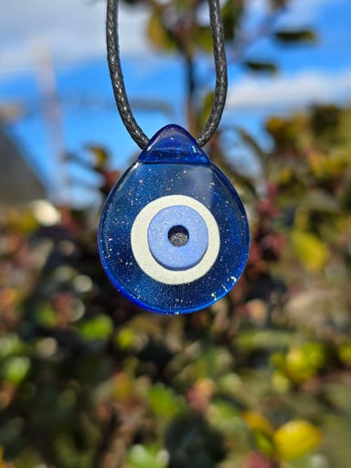 Preview pic of Evil Eye Layered Glow UV Pendant