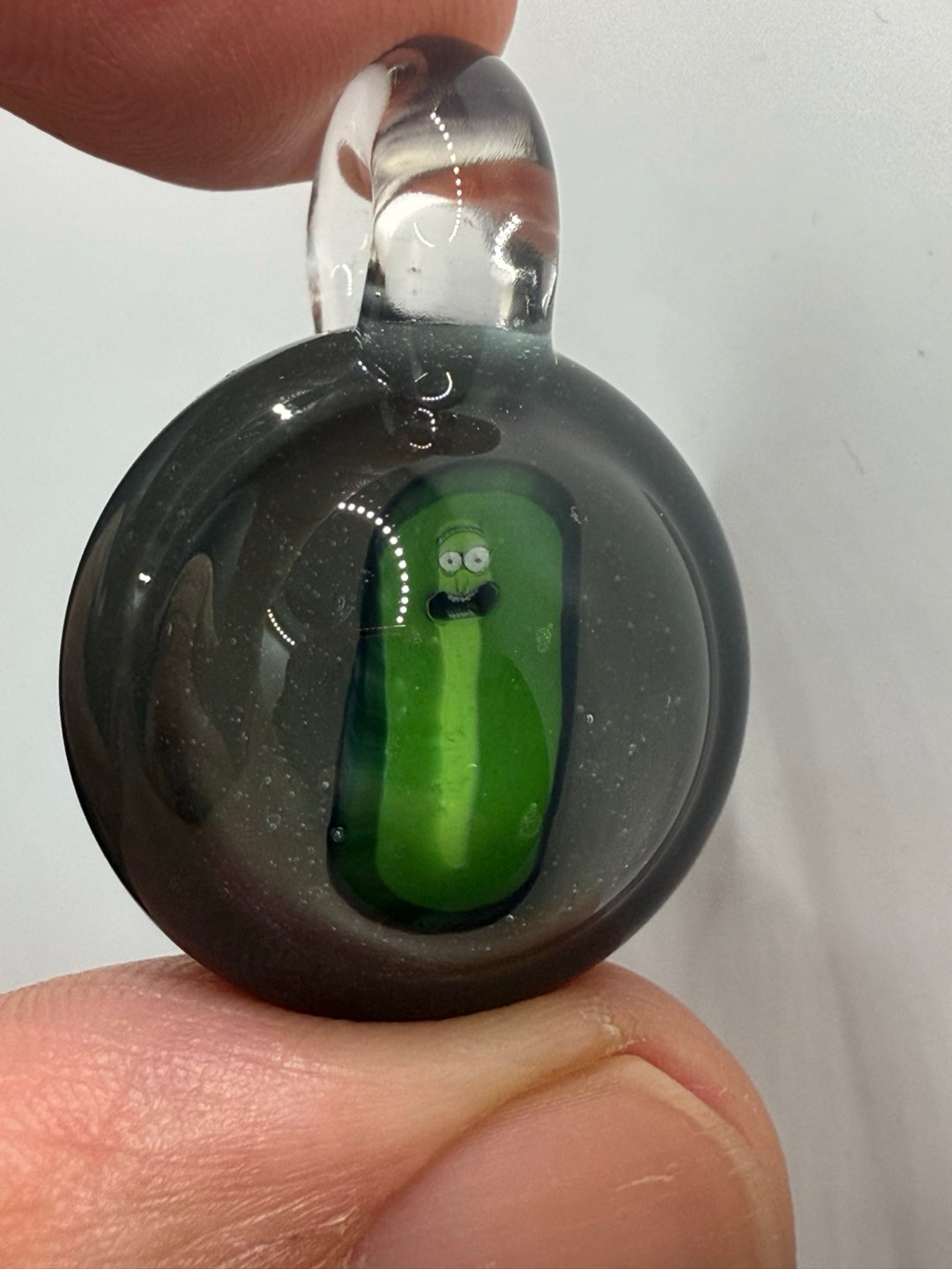 Full UV Pickle Rick pendant image 0