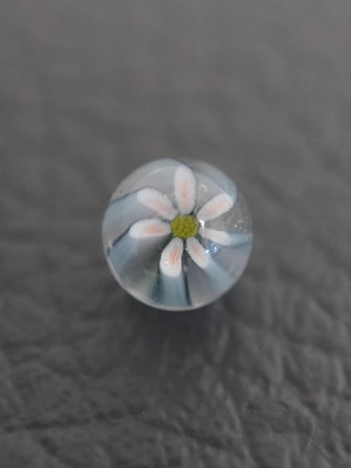 Preview pic of White flower 6mm pearl with milli image