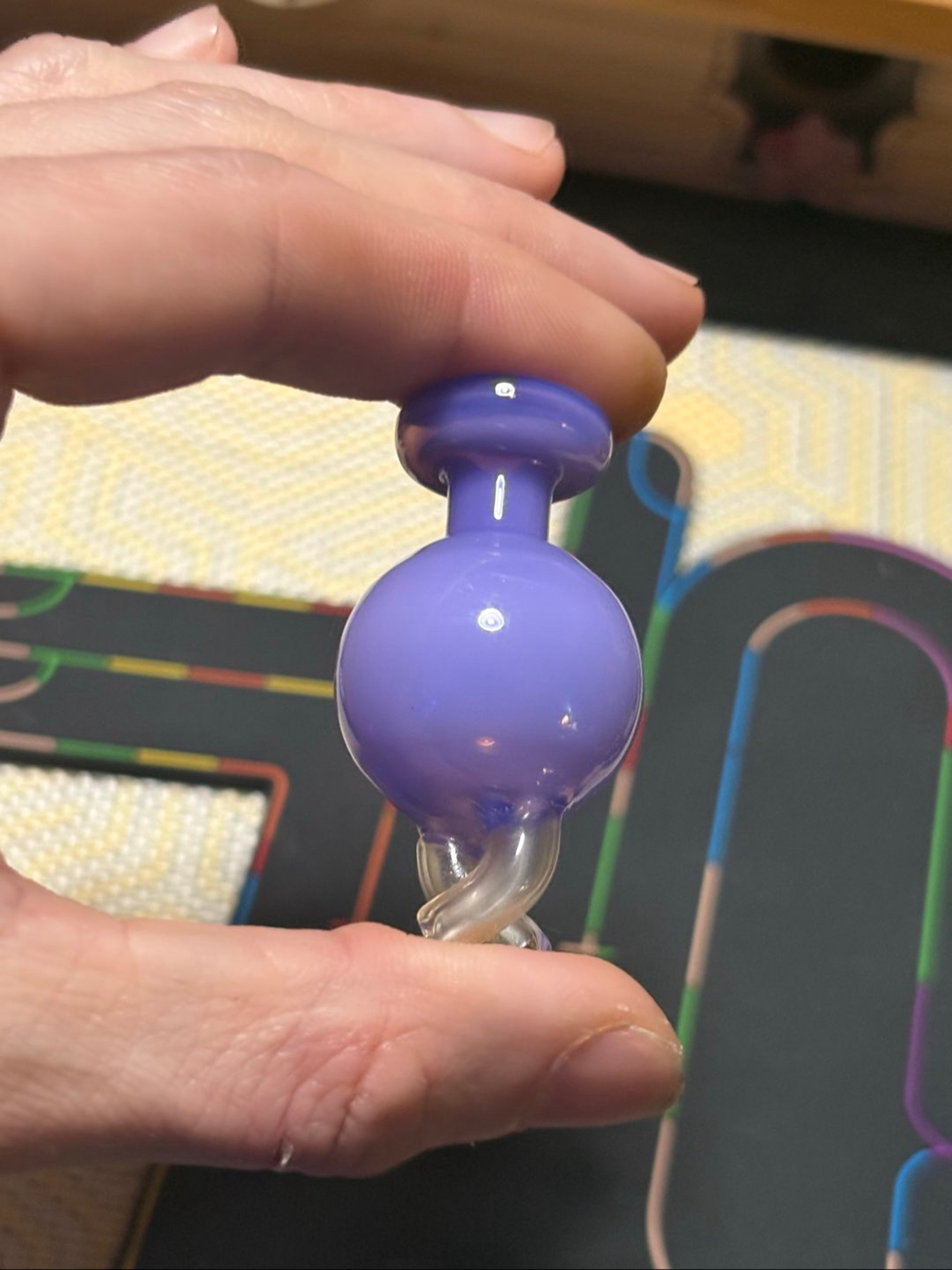 💜🌪️Purple Dual Vented Spinner Bubble Cap🌪️💜 image 0