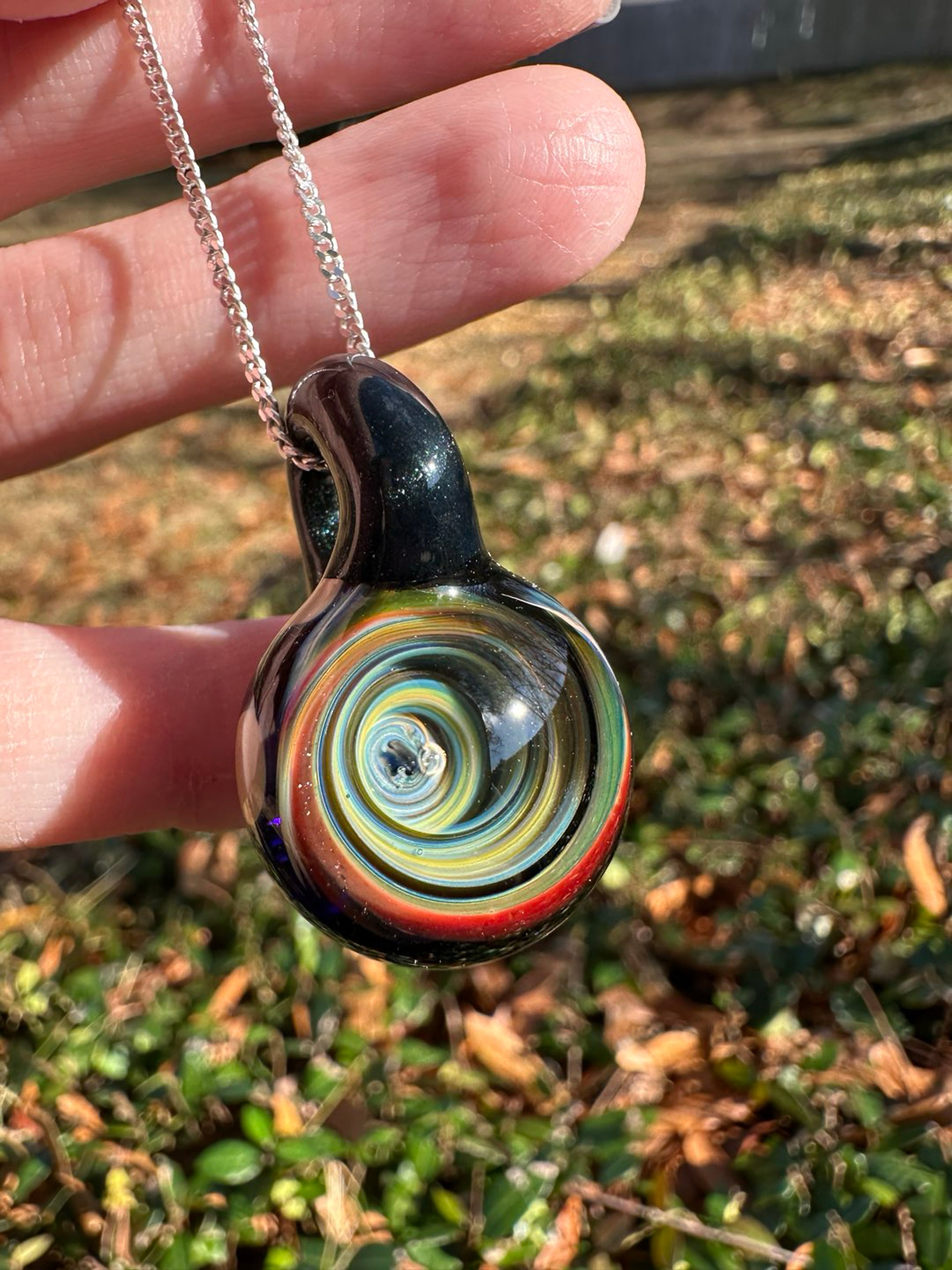 Vortex Pendant Multi-color Red Yellow Blue image 0