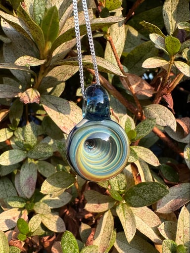 Preview pic of Vortex Pendant Multi-color Caramel Blue