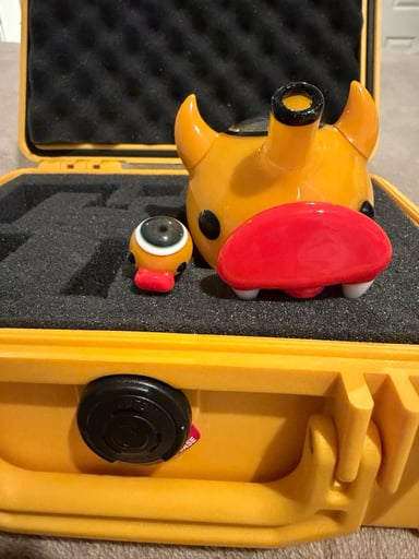 Preview pic of Solo Devil Duck head with colab marble