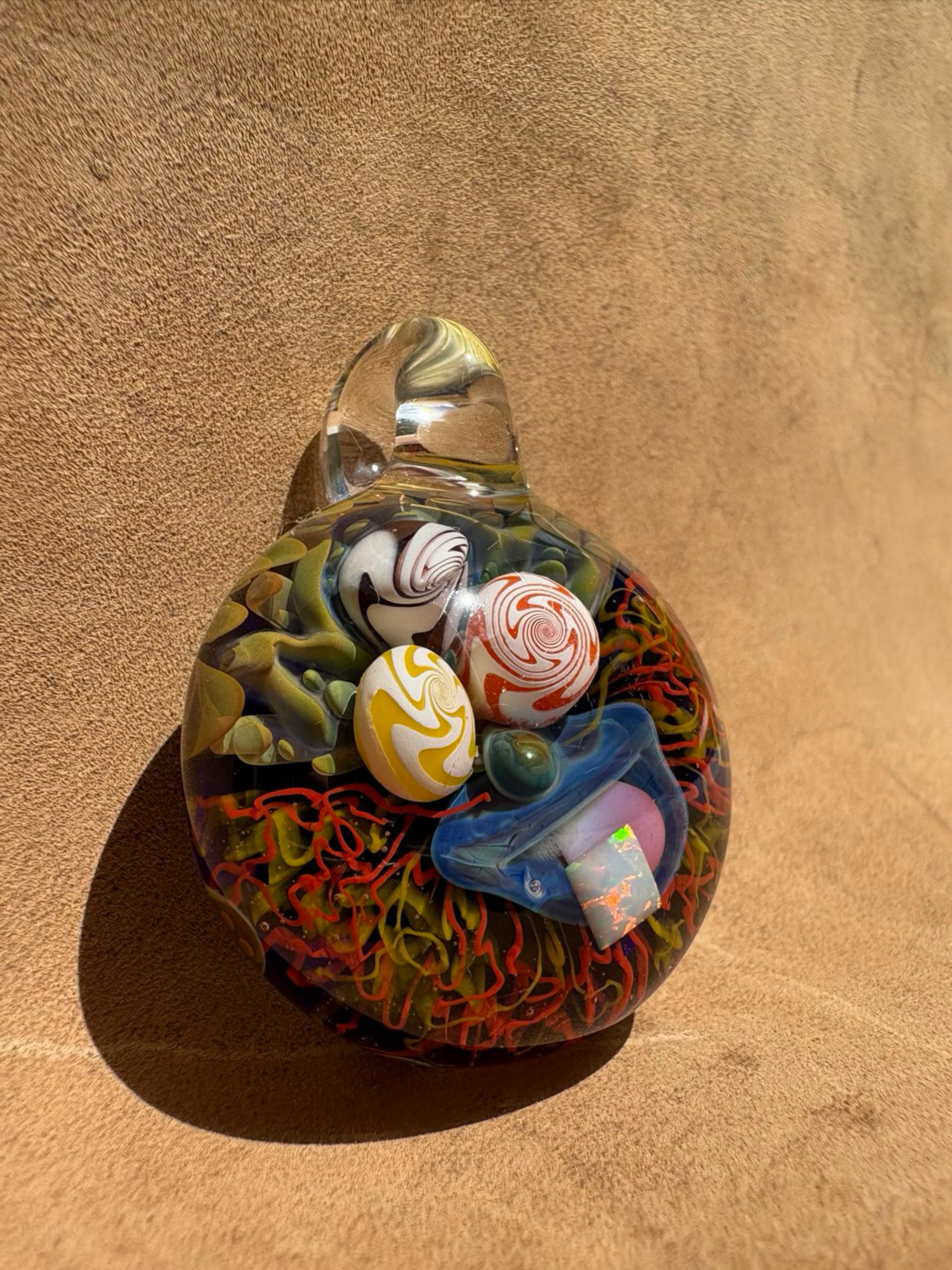 Gong Three Eye Eater Pendant image 0