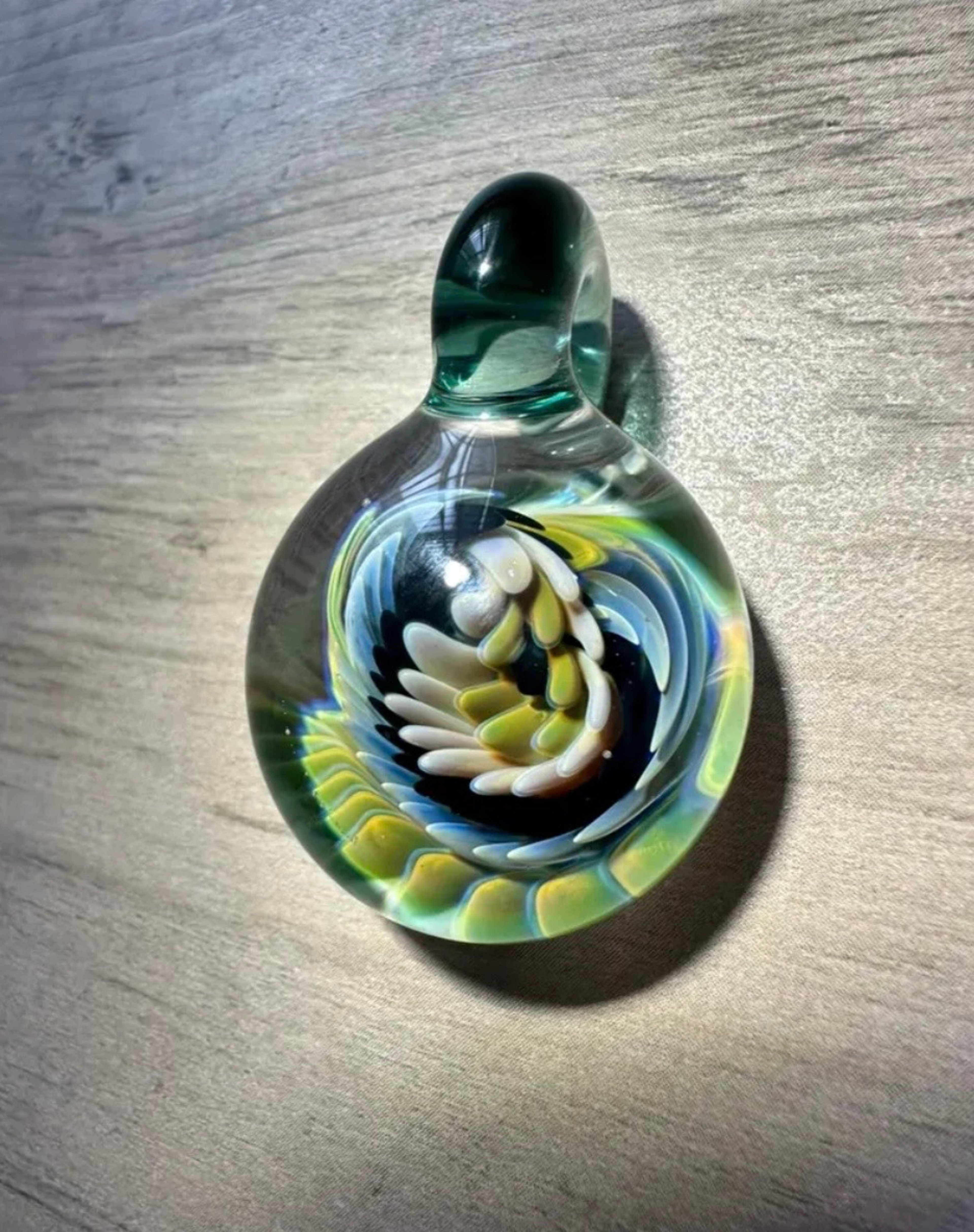 Implosion Pendant Multiple Color Spiral image 0