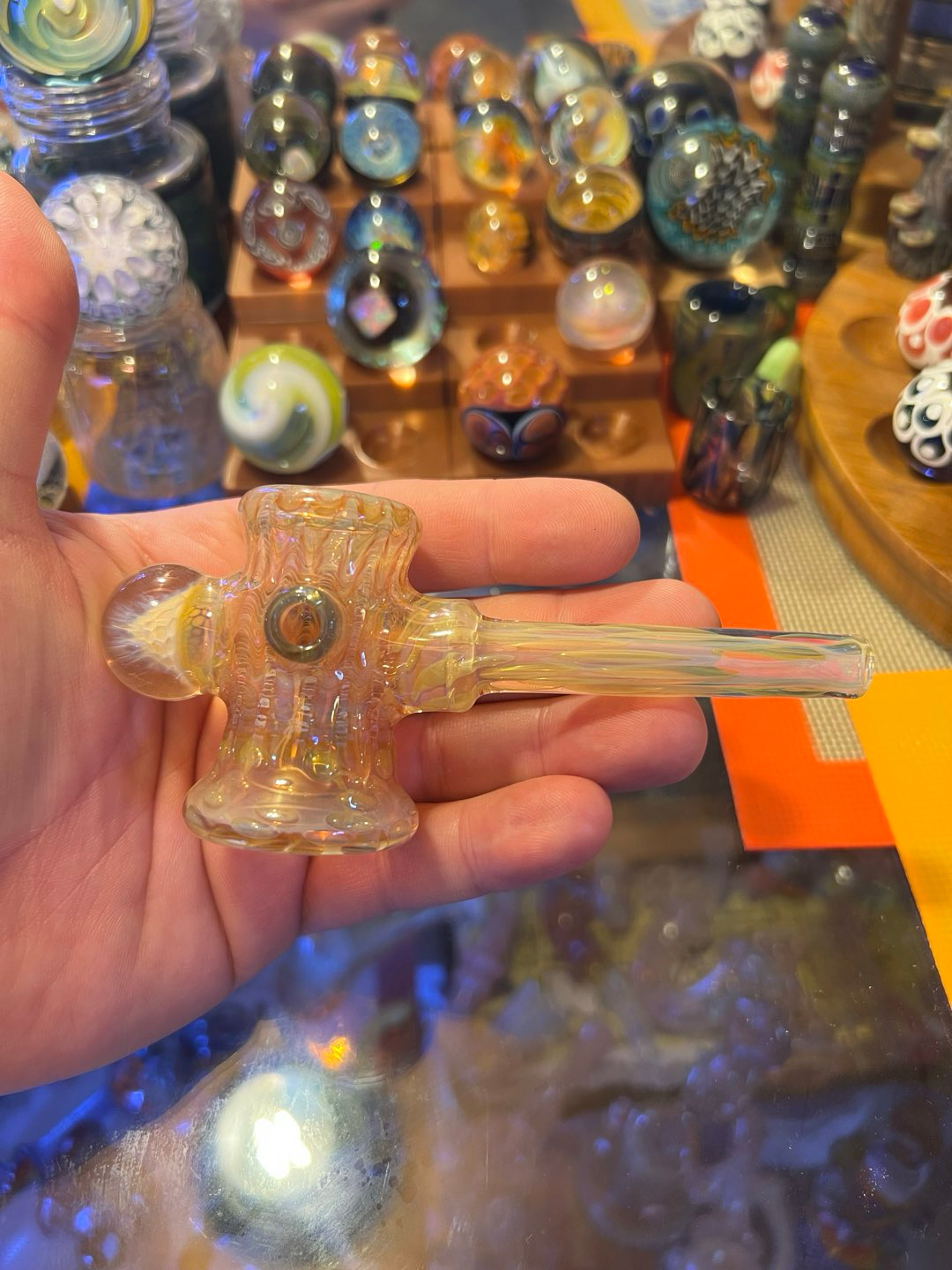 Preview pic of Gold fumed Hammer by Voyager Glass