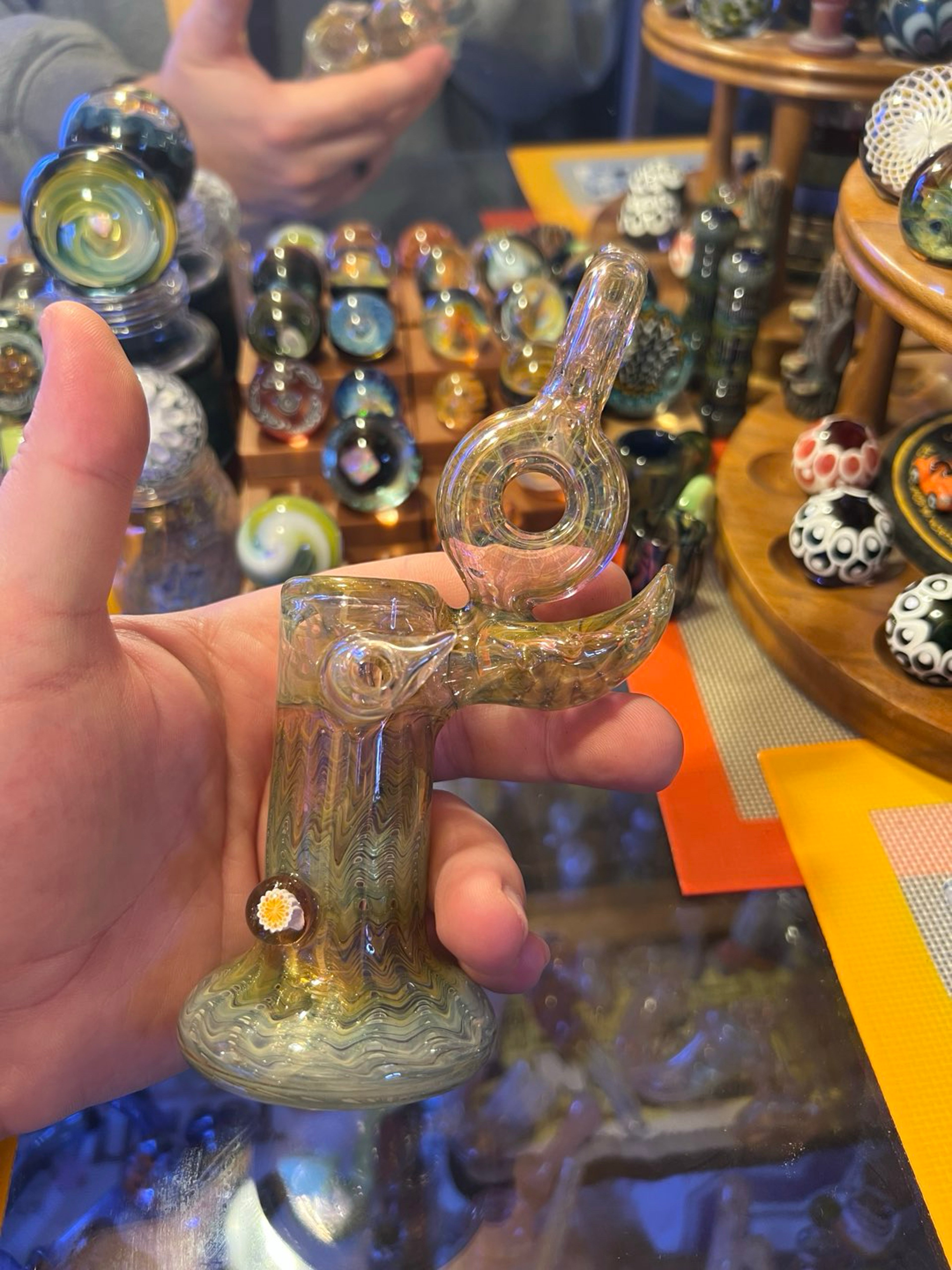 Gold Fumed Bubbler by Nancy Glass Tx image 0