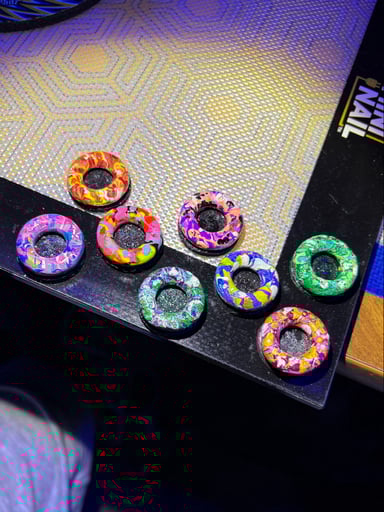 Preview pic of 💎🎨 Hand Painted Custom Marble Display Stands! 🎨💎 (10 Pack)