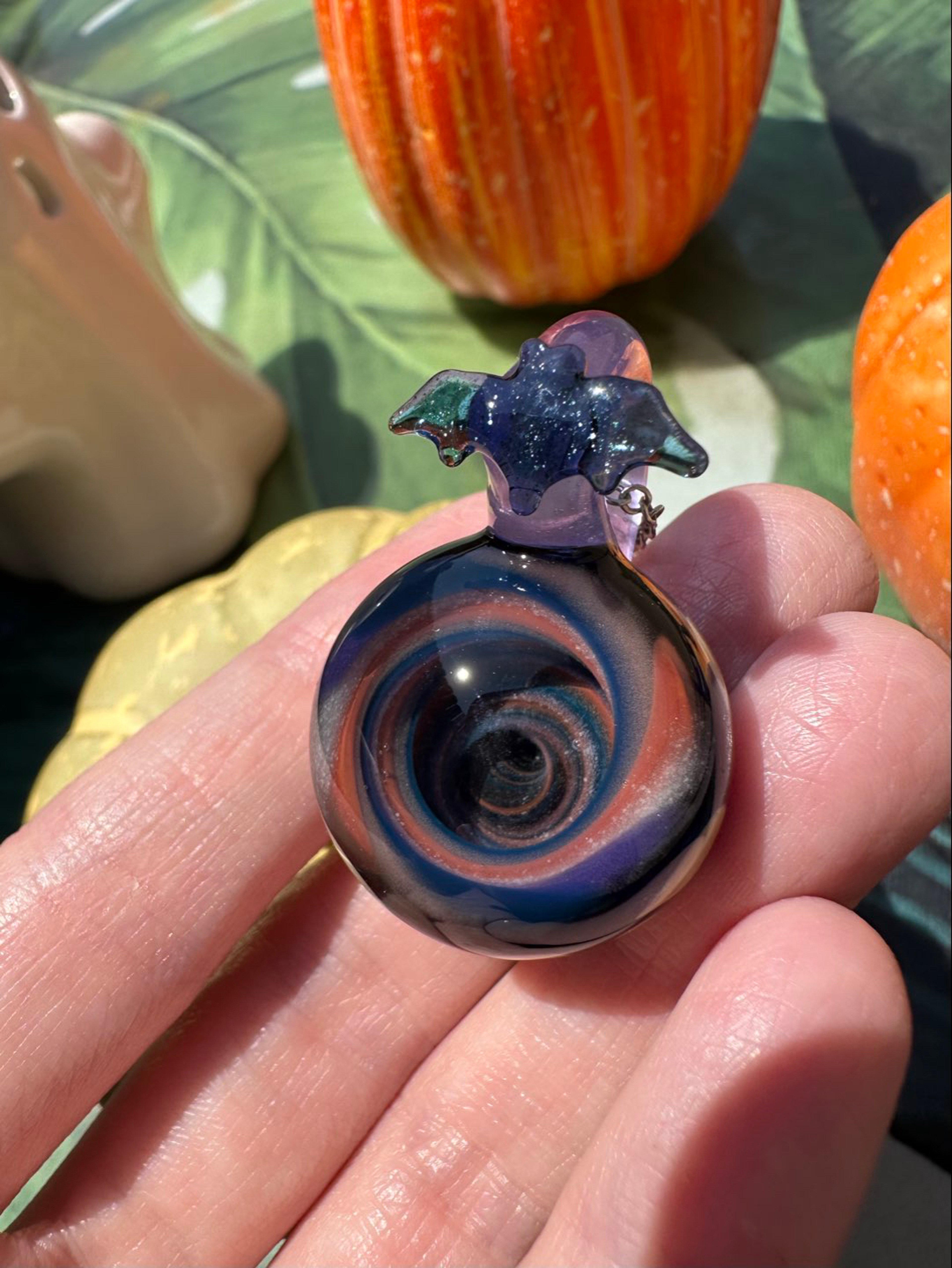 Preview pic of Bat Vortex Pendant Glow-in-the-Dark