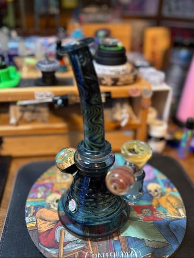 Preview pic of *CRUX* 🦋 2016 Fully Worked; Heavy Blue Stardust Tube with Matching Slide🦋