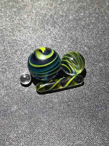 Preview pic of ⚡️🌪️Blue & Yellow Linework 4 Pc. Slurper Set 🌪️⚡️