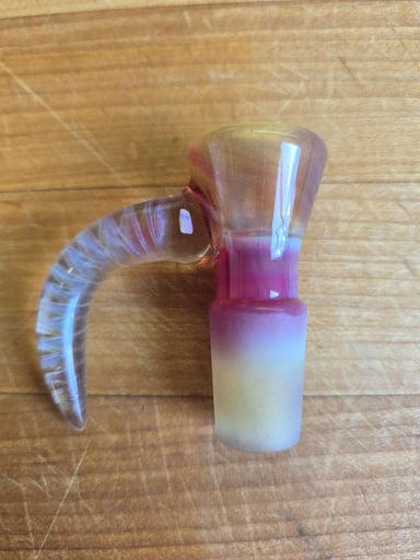 Preview pic of Jarred Bennett Fully Worked Greasy Rainbow Horn Slide with Opal