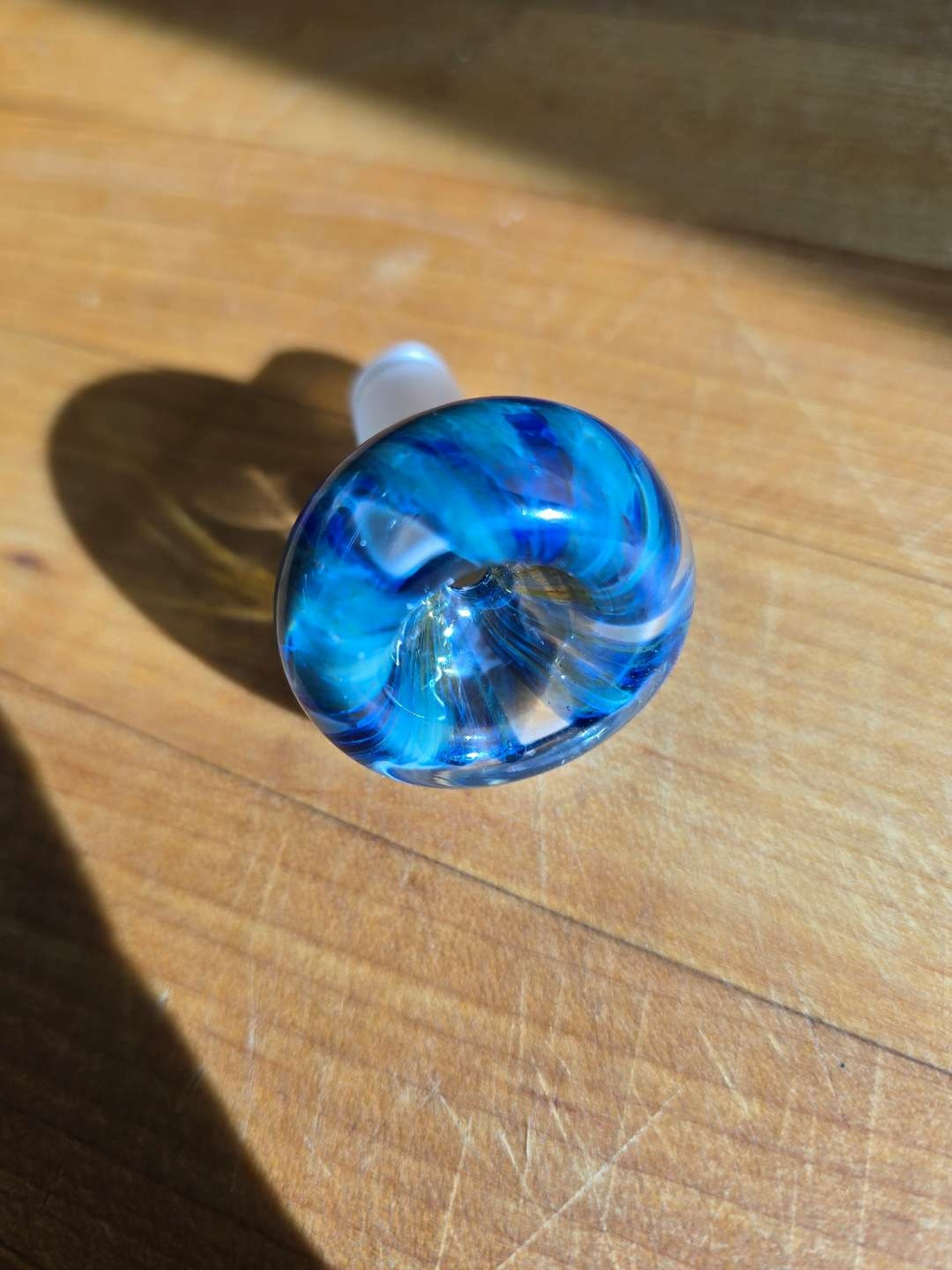 Preview pic of Worked Slide, Cool Blue Green Color, 14mm