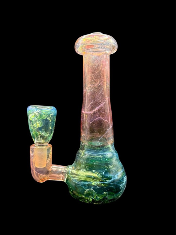 7” Thick Pink/Green Rig w/... | Shop Heady Rigs on GlassPass