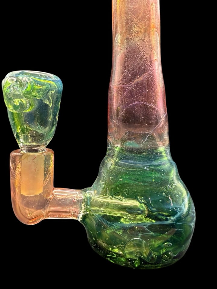 7” Thick Pink/Green Rig w/... | Shop Heady Rigs on GlassPass
