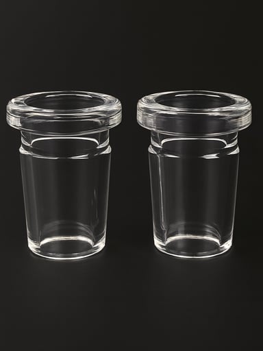 Preview pic of Clear Glass Adapter – 18mm Male To 14mm Female (2-Piece Set)