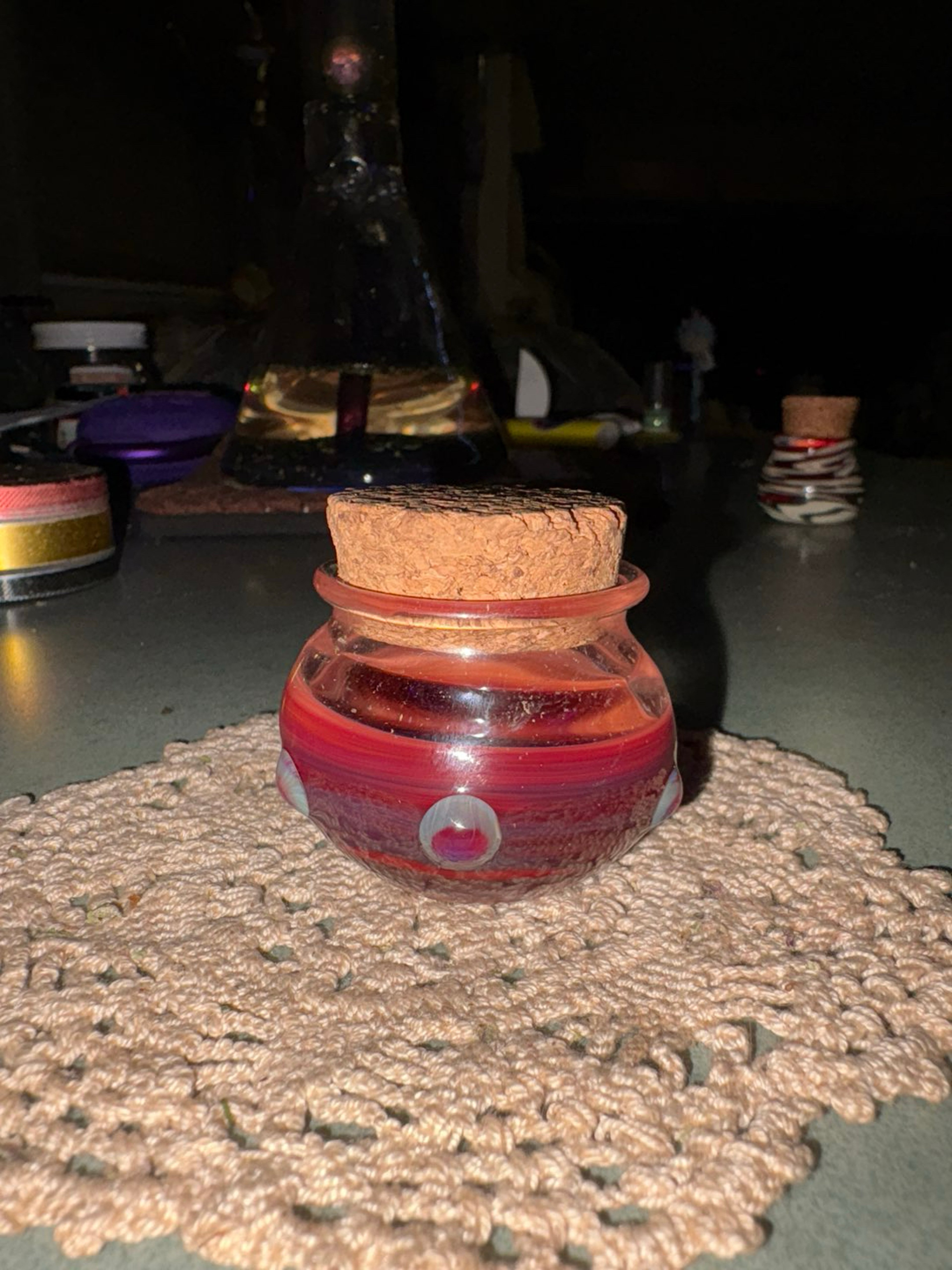 Preview pic of A small glass jar