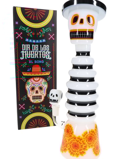 Preview pic of 13" Hemper Dia De Los Muertos XL Glass Bong